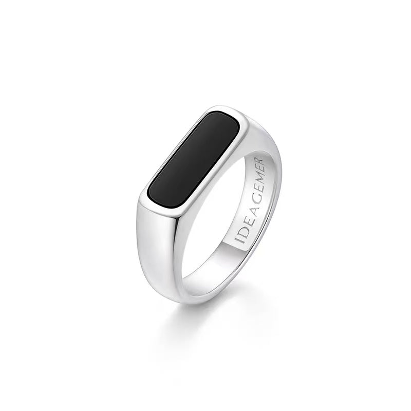 Titanium steel necklace TP, trendy design from South Korea, stylish ring for men, simple and unique ring, titanium steel accessories