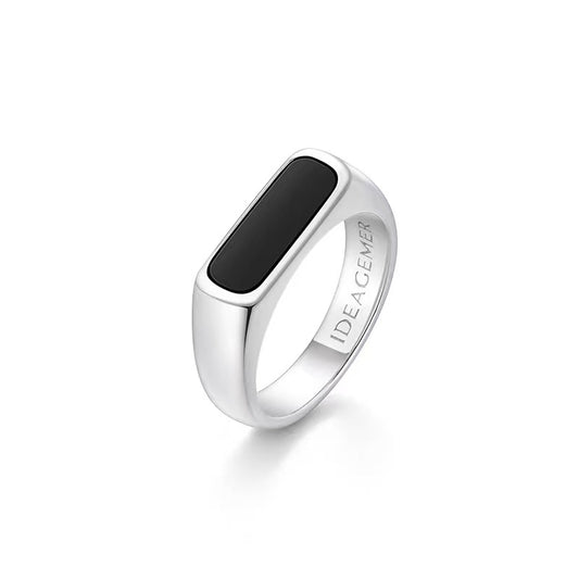 Titanium steel necklace TP, trendy design from South Korea, stylish ring for men, simple and unique ring, titanium steel accessories